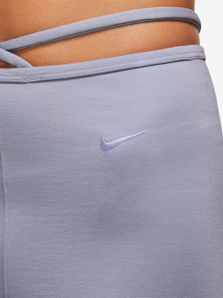 Nike Grey/Blue Modern High-Rise Bike Shorts - Image 4 of 4