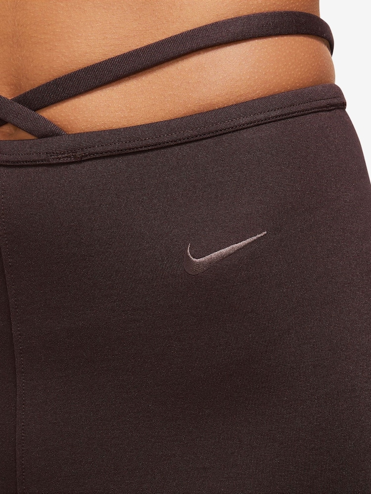 Nike Dark Brown Modern High-Rise Bike Shorts - Image 4 of 4