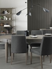 Bentley Designs Silver Monroe 6 to 8 Seater Extending Dining Table - Image 1 of 5