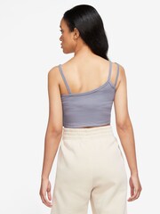 Liliowy - Asymetryczna koszulka bez rękawów Nike Modern o skróconym kroju - Image 2 of 3