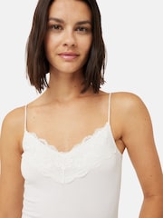 Jigsaw White Modal Lace Vest - Image 5 of 5