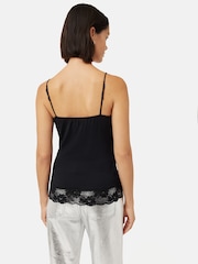 Jigsaw Black Modal Lace Vest - Image 5 of 6