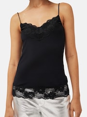 Jigsaw Black Modal Lace Vest - Image 6 of 6