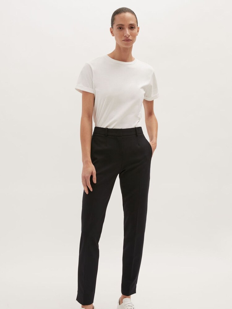 Jigsaw Navy Blue Paris Slim Fit Tapered Trousers - Image 2 of 5 Jigsaw Navy Blue Paris Slim Fit Tapered Trousers - Image 2 of 5