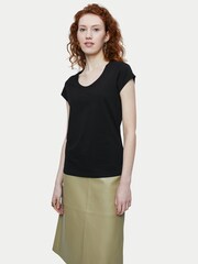 Jigsaw Black Short Sleeve 100% Cotton T-Shirt - Image 1 of 4