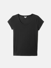 Jigsaw Black Short Sleeve 100% Cotton T-Shirt - Image 4 of 4