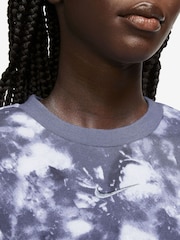 Nike Black Wave Dye Jersey Sleeveless Top - Image 8 of 8