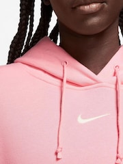 Умеренный розовый - Nike спортивная одежда Phoenix Fleece Mini Swoosh Pullover худи - Изображение 3 из 3