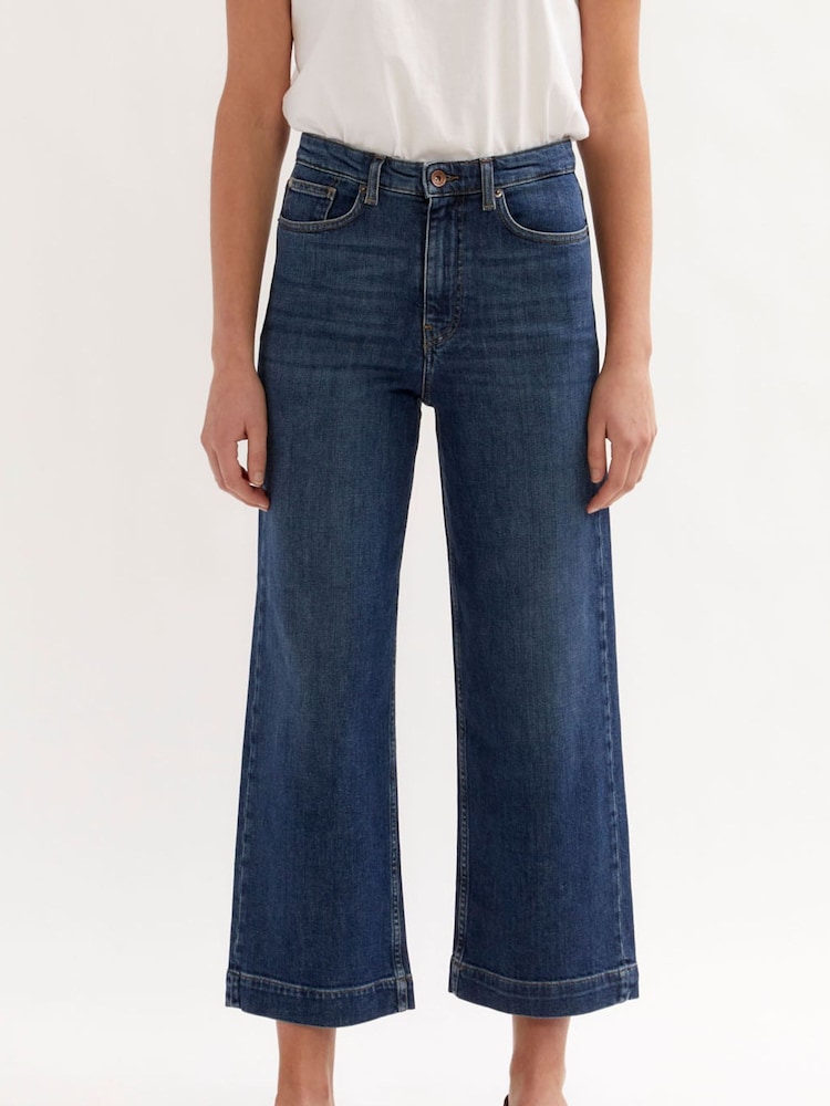 Jigsaw Blue Tyne Wide Leg Jeans - Image 1 of 5 Jigsaw Blue Tyne Wide Leg Jeans - Image 1 of 5