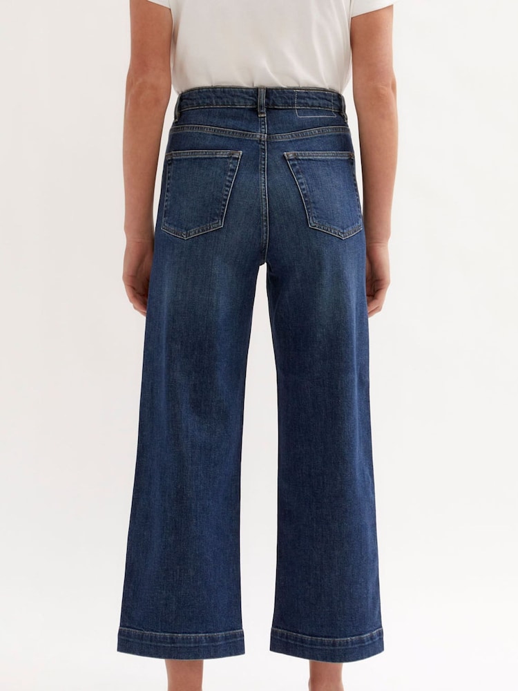 Jigsaw Blue Tyne Wide Leg Jeans - Image 2 of 5 Jigsaw Blue Tyne Wide Leg Jeans - Image 2 of 5