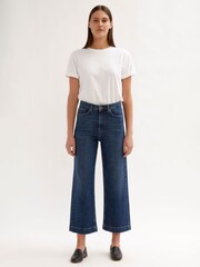 Jigsaw Blue Tyne Wide Leg Jeans - Image 3 of 5