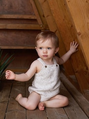 The Little Tailor Stylish Baby Knitted 100% Cotton Romper - Image 1 of 11