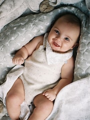 The Little Tailor Stylish Baby Knitted 100% Cotton Romper - Image 3 of 11