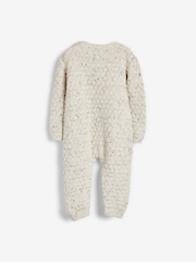 Haferflocken - The Little Tailor Baby-Geschenkset mit Strampler und Mütze Zopfmuster aus 100 % Baumwolle - Bild 4 von 9
