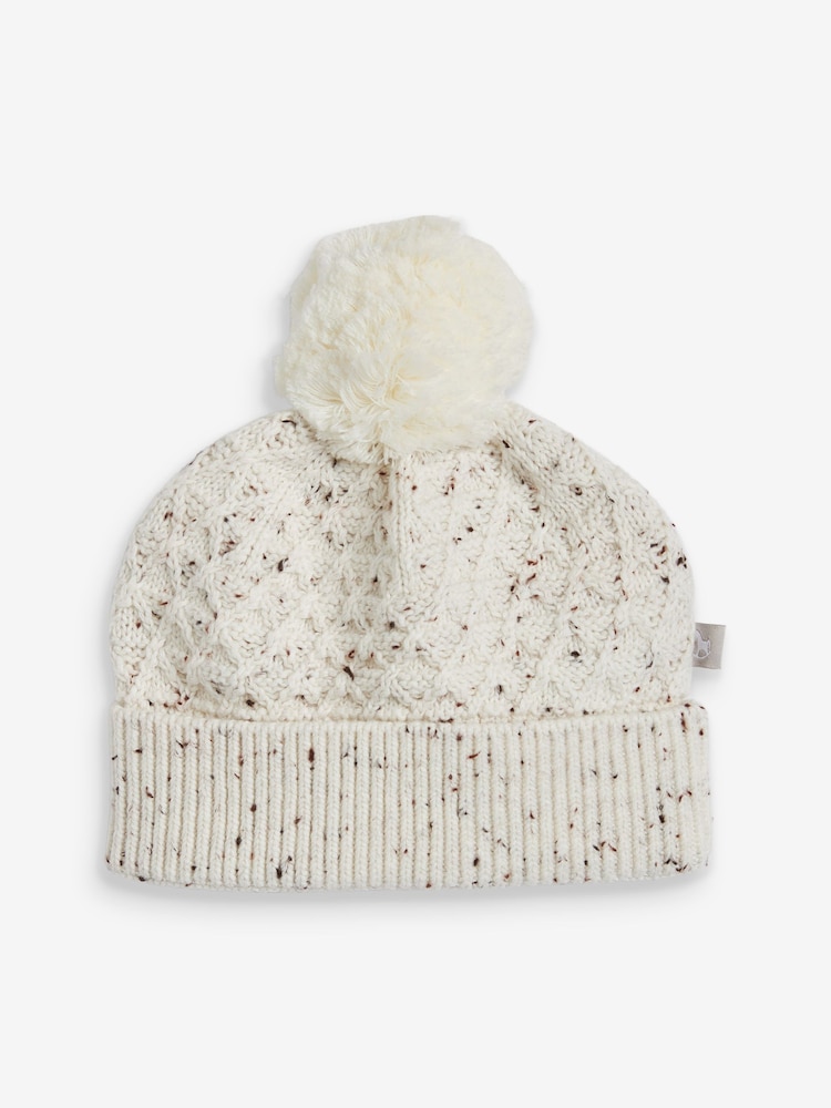 The Little Tailor Cable Knit 100% Cotton Romper And Hat Baby Gift Set - Image 5 of 9