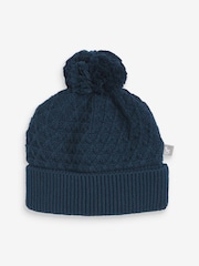 The Little Tailor Cable Knit 100% Cotton Romper And Hat Baby Gift Set - Image 4 of 9