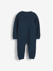 The Little Tailor Cable Knit 100% Cotton Romper And Hat Baby Gift Set - Image 5 of 9