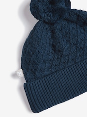 The Little Tailor Cable Knit 100% Cotton Romper And Hat Baby Gift Set - Image 8 of 9