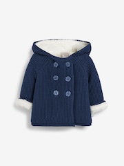 The Little Tailor Baby 100% Cotton Plush Lined Pixie Pram Coat - Image 2 of 4
