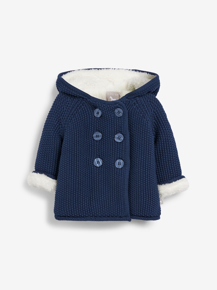 The Little Tailor Baby 100% Cotton Plush Lined Pixie Pram Coat - Image 2 of 4