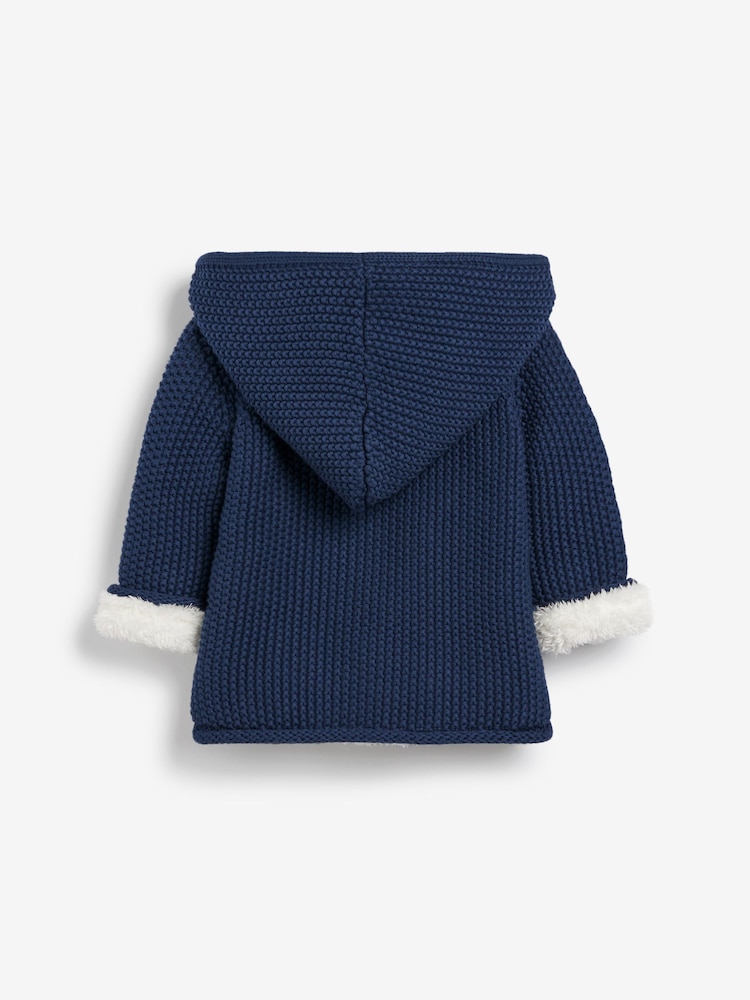 The Little Tailor Baby 100% Cotton Plush Lined Pixie Pram Coat - Image 3 of 4