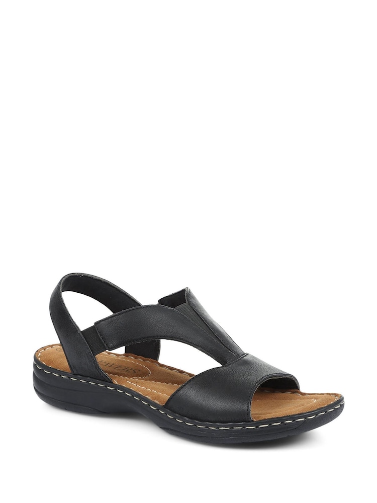 črna - Pavers širok kroj Slingback Usnjeni sandali - Slika 2 iz 5 črna - Pavers širok kroj Slingback Usnjeni sandali - Slika 2 iz 5