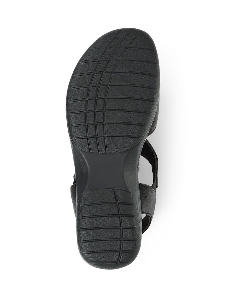 črna - Pavers širok kroj Slingback Usnjeni sandali - Slika 5 iz 5 črna - Pavers širok kroj Slingback Usnjeni sandali - Slika 5 iz 5