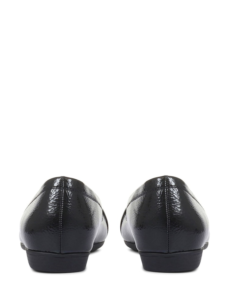 Pavers Black Faux Leather Slip-On Pumps - Image 2 of 5