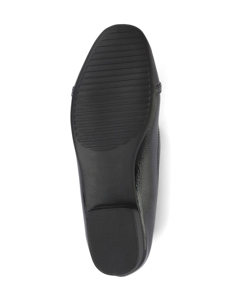 Pavers Black Faux Leather Slip-On Pumps - Image 5 of 5