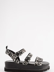 Zebra-Print - Forever Comfort® Plateausandalen mit dicker Sohle - Bild 4 von 8