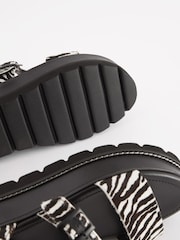 Zebra-Print - Forever Comfort® Plateausandalen mit dicker Sohle - Bild 8 von 8