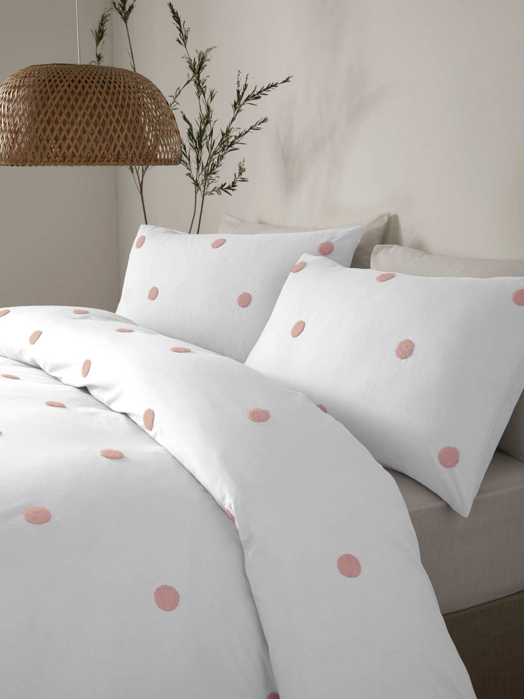Buy Appletree Pink Dot Garden 100% Pure Cotton Duvet Cover