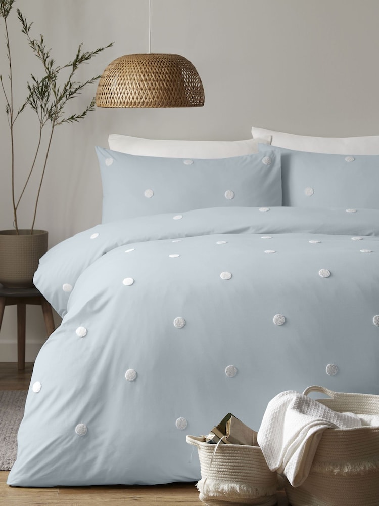 Appletree Dot Garden 100% Pure Cotton Duvet Cover and Pillowcase Set - Image 1 of 4 Appletree Dot Garden 100% Pure Cotton Duvet Cover and Pillowcase Set - Image 1 of 4