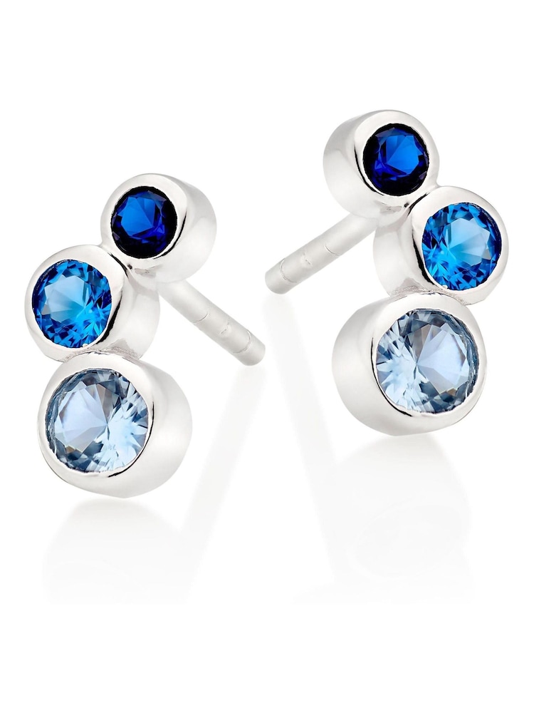 Beaverbrooks Cubic Zirconia Sterling Silver Stud Earrings - Image 1 of 3