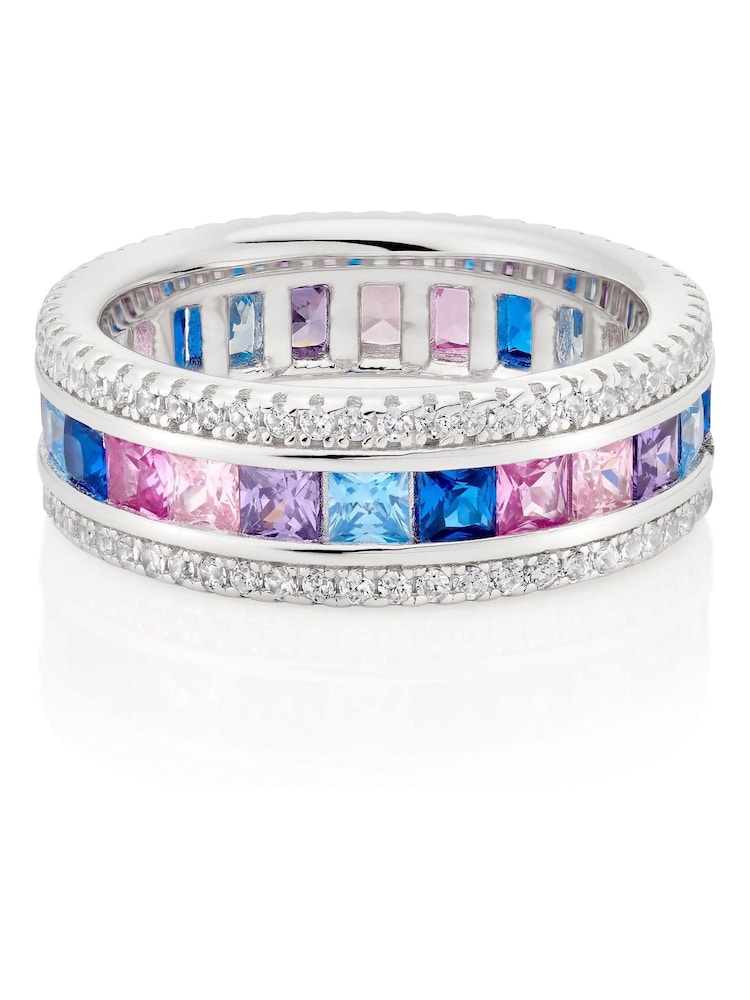 Beaverbrooks Cubic Zirconia Triple Row Ring - Image 2 of 5 Beaverbrooks Cubic Zirconia Triple Row Ring - Image 2 of 5
