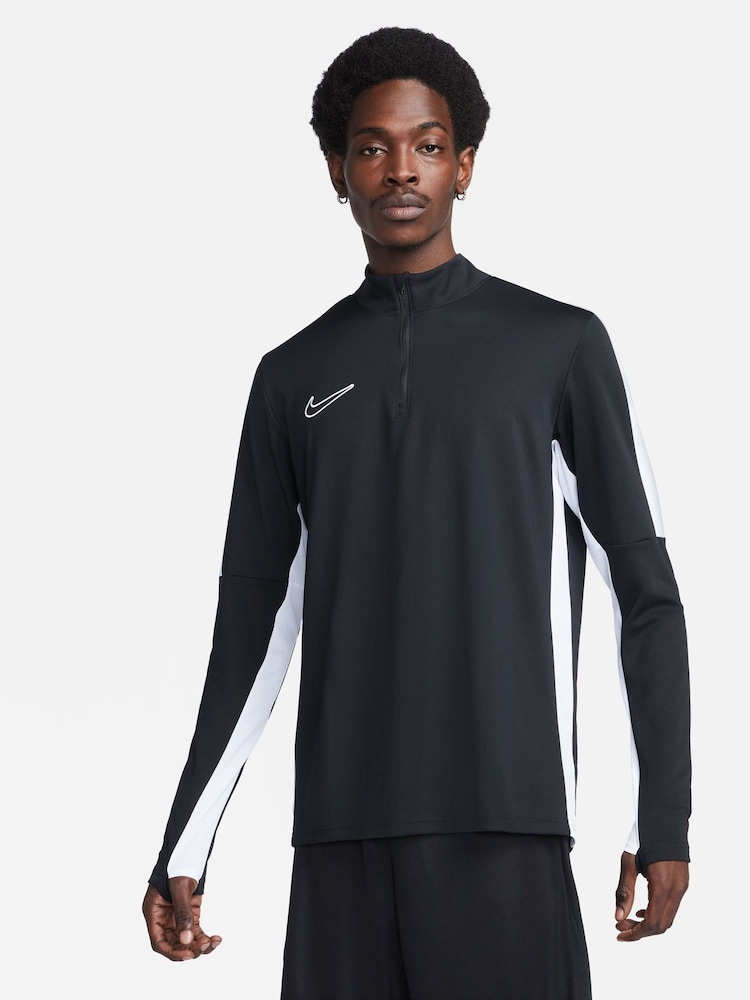 Nike Black Dri-FIT Academy Quarter Zip Training Top - Image 1 of 5