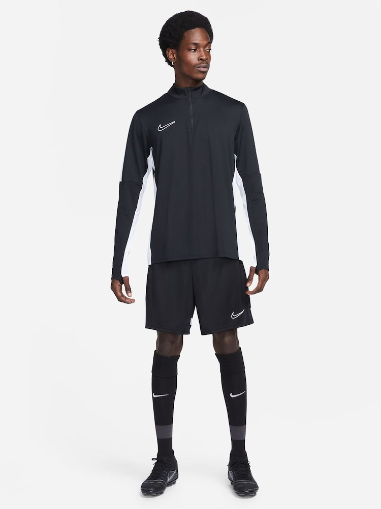 Nike Black Dri-FIT Academy Quarter Zip Training Top - Image 3 of 5