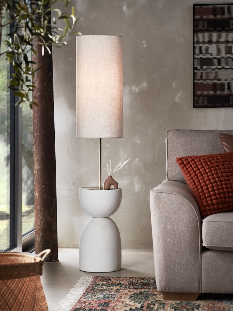 Ivory Hera Totem Floor Lamp - Image 1 of 6