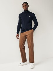 Lyle & Scott Navy Blue Golf Quarter Zip Pullover Jumper - Image 2 of 9