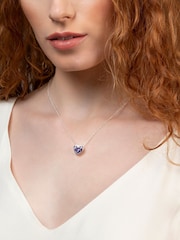 Radley Ladies Sterling Silver Light Amethyst Heart Necklace - Image 2 of 3
