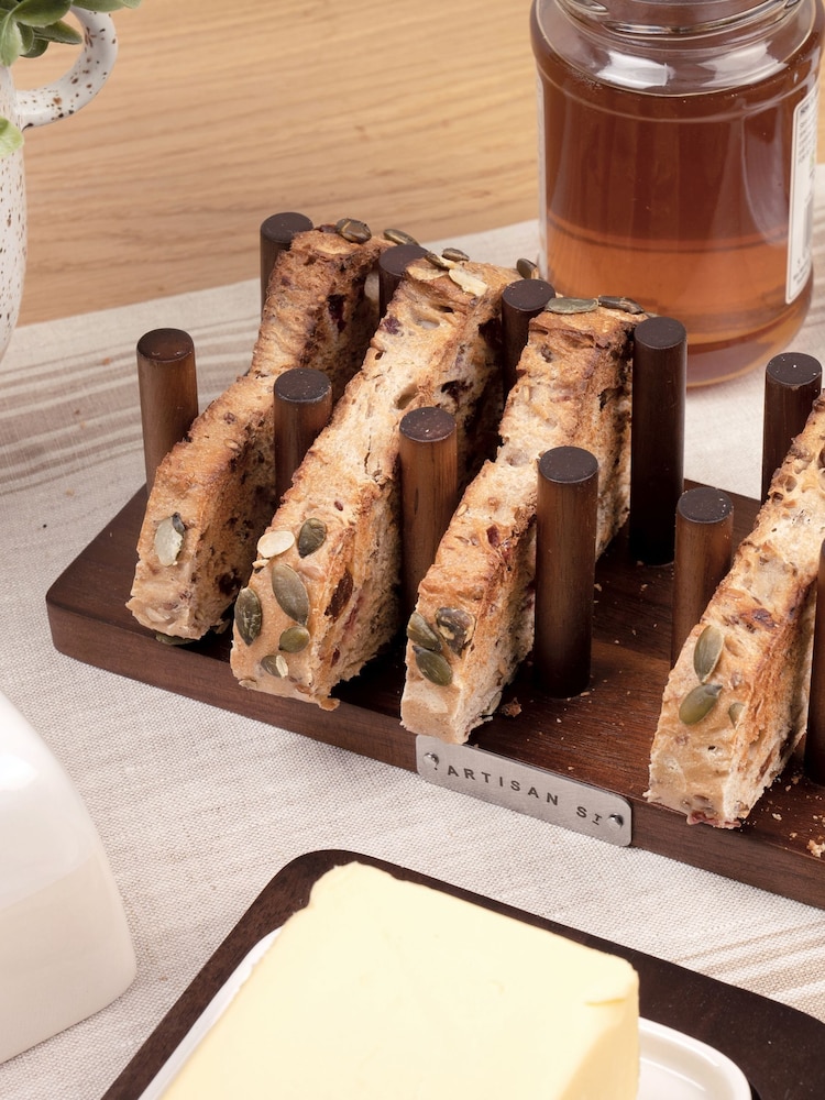 Artisan Street Brown Acacia Toast Rack - Image 2 of 4