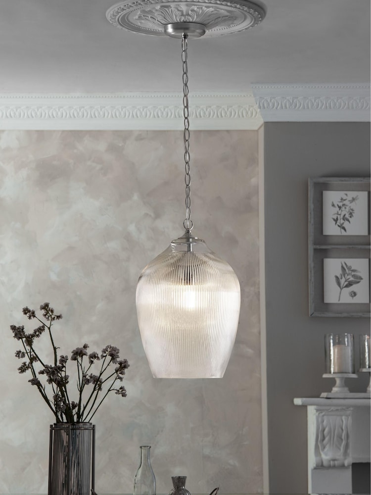 Clear Chester Pendant Ceiling Light - Image 1 of 4