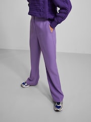 Y.A.S Purple Nellie Slim Suit Trousers - Image 1 of 4