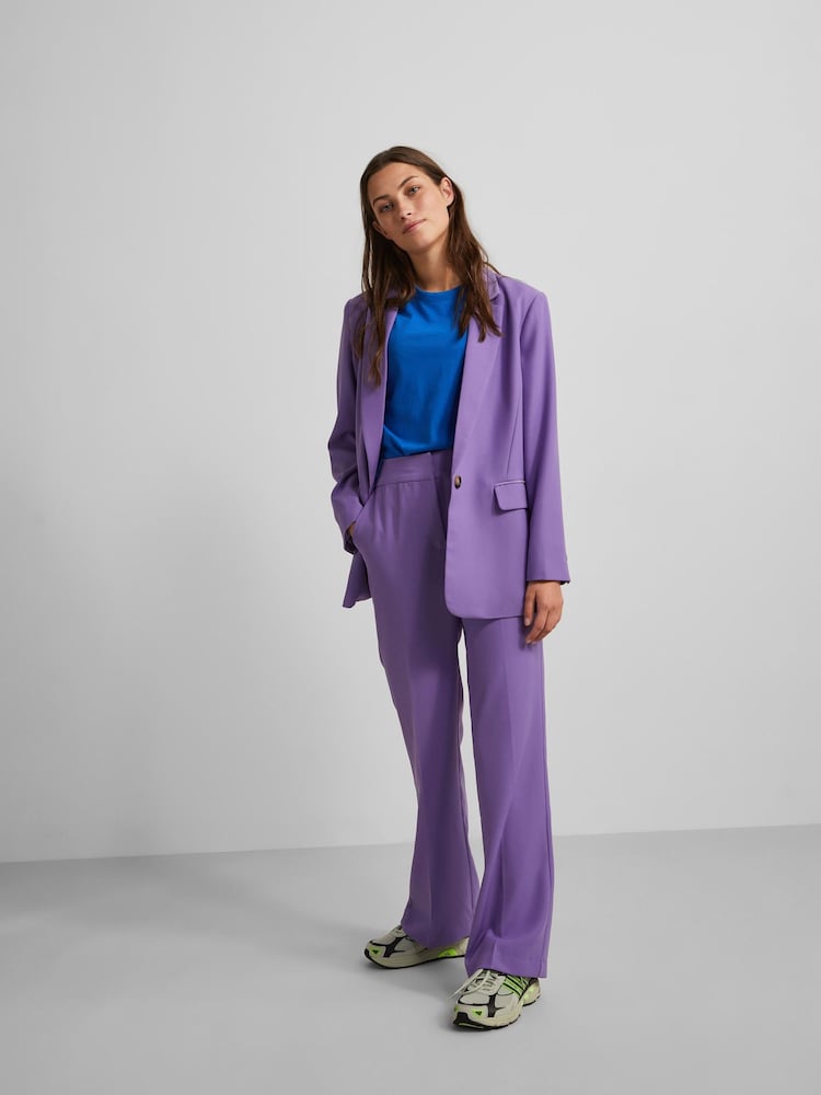 Y.A.S Purple Nellie Slim Suit Trousers - Image 2 of 4