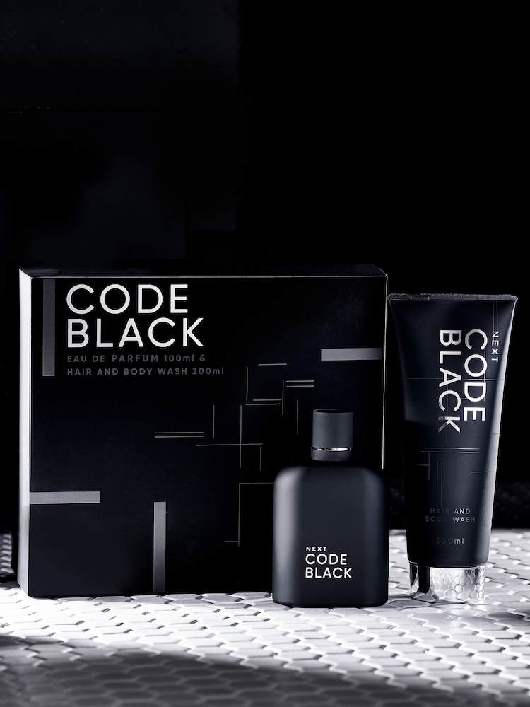Code Black 100ml Eau De Parfum And Body Wash 200ml Gift Set - Image 2 of 4 Code Black 100ml Eau De Parfum And Body Wash 200ml Gift Set - Image 2 of 4