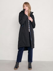 Seasalt Cornwall Blue Petite Waterproof Janelle Coat - Image 1 of 6