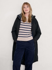 Seasalt Cornwall Blue Petite Waterproof Janelle Coat - Image 2 of 6