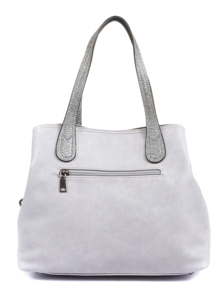 Bellissimo Ladies Grey Handbag - Image 2 of 4 Bellissimo Ladies Grey Handbag - Image 2 of 4