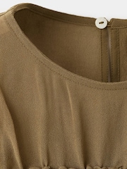 Mango Brown Ruched Top - Image 4 of 5