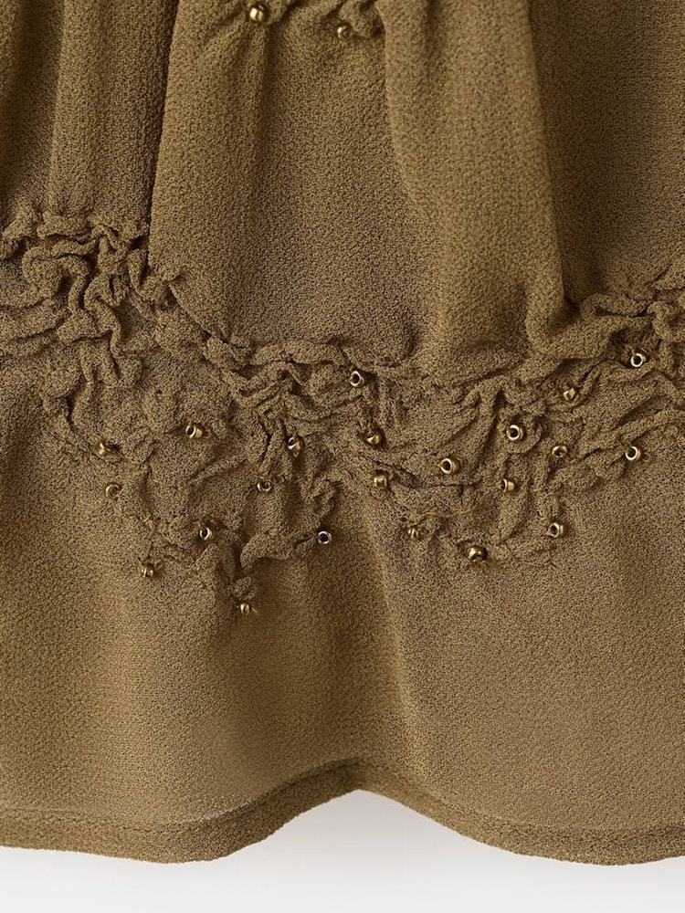 Mango Brown Ruched Top - Image 5 of 5
